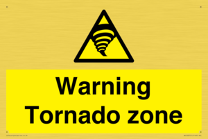Warning Tornado zone